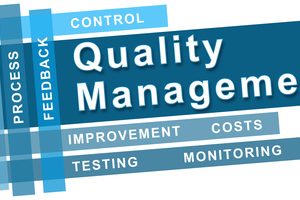 Quality Management Blue Stripes